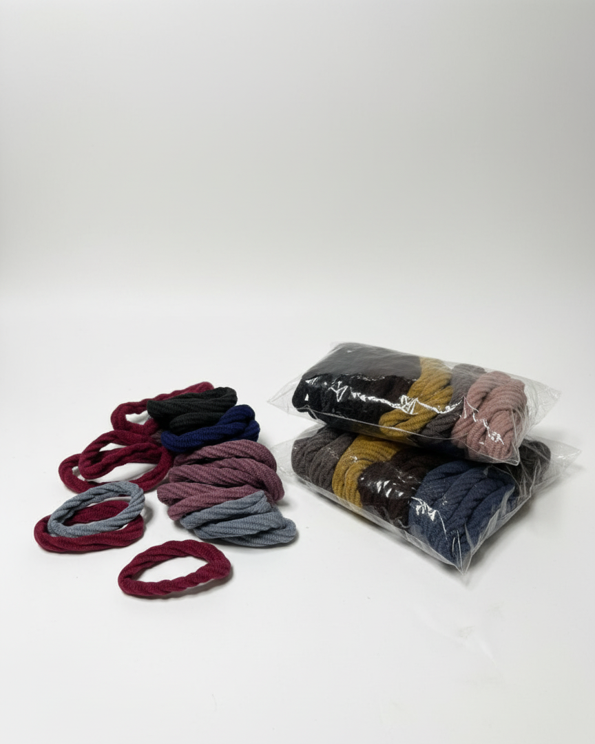 Durable & Strong Elastic Hair Bands | Multi-Pack Daily Use Hair Accessories