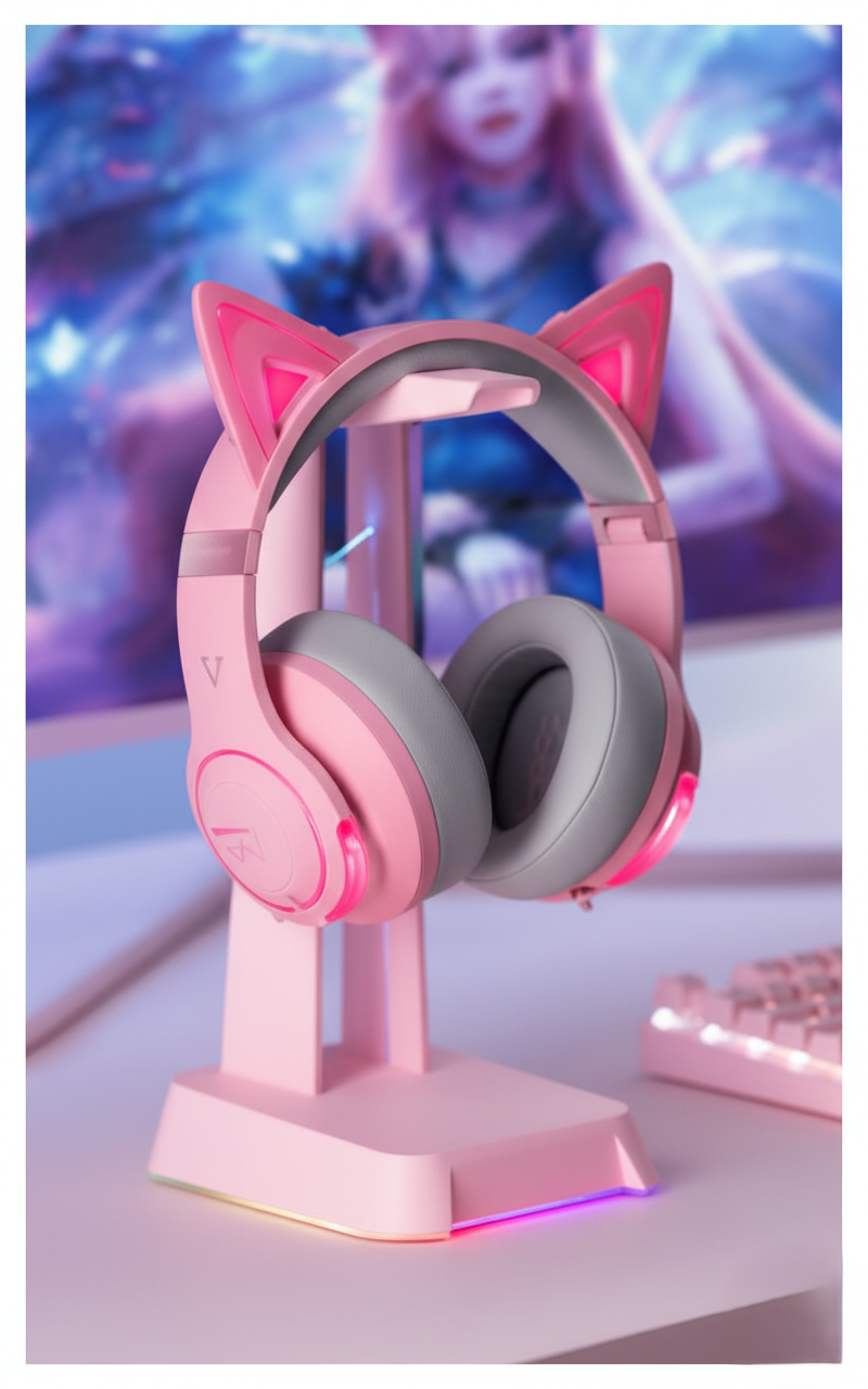 Cat Earheadphones - Wireless Headphones With Noise Cancelling Earbuds & Long Battery Life