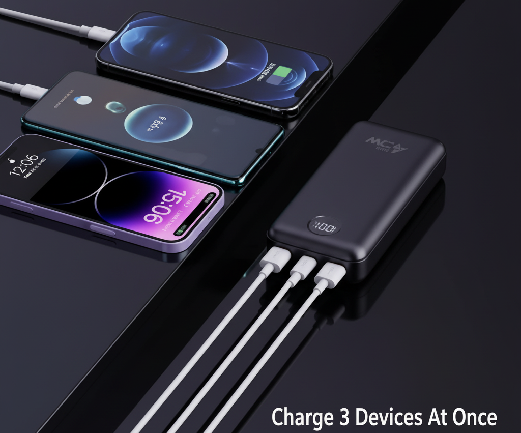 P39 Power Bank – High Capacity Portable Charger | Digital Display & Fast Charging