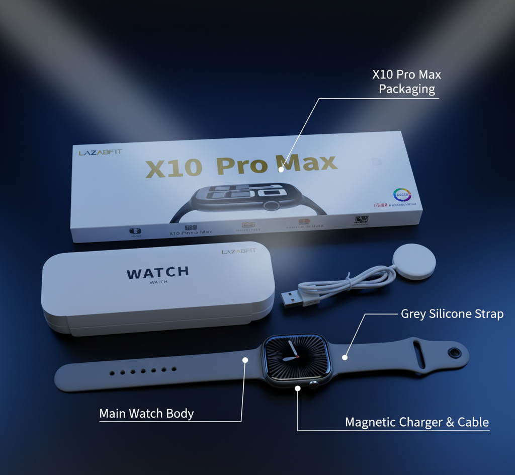 X10 Pro Max Smartwatch – Waterproof Multi-Sport Fitness Tracking Watch