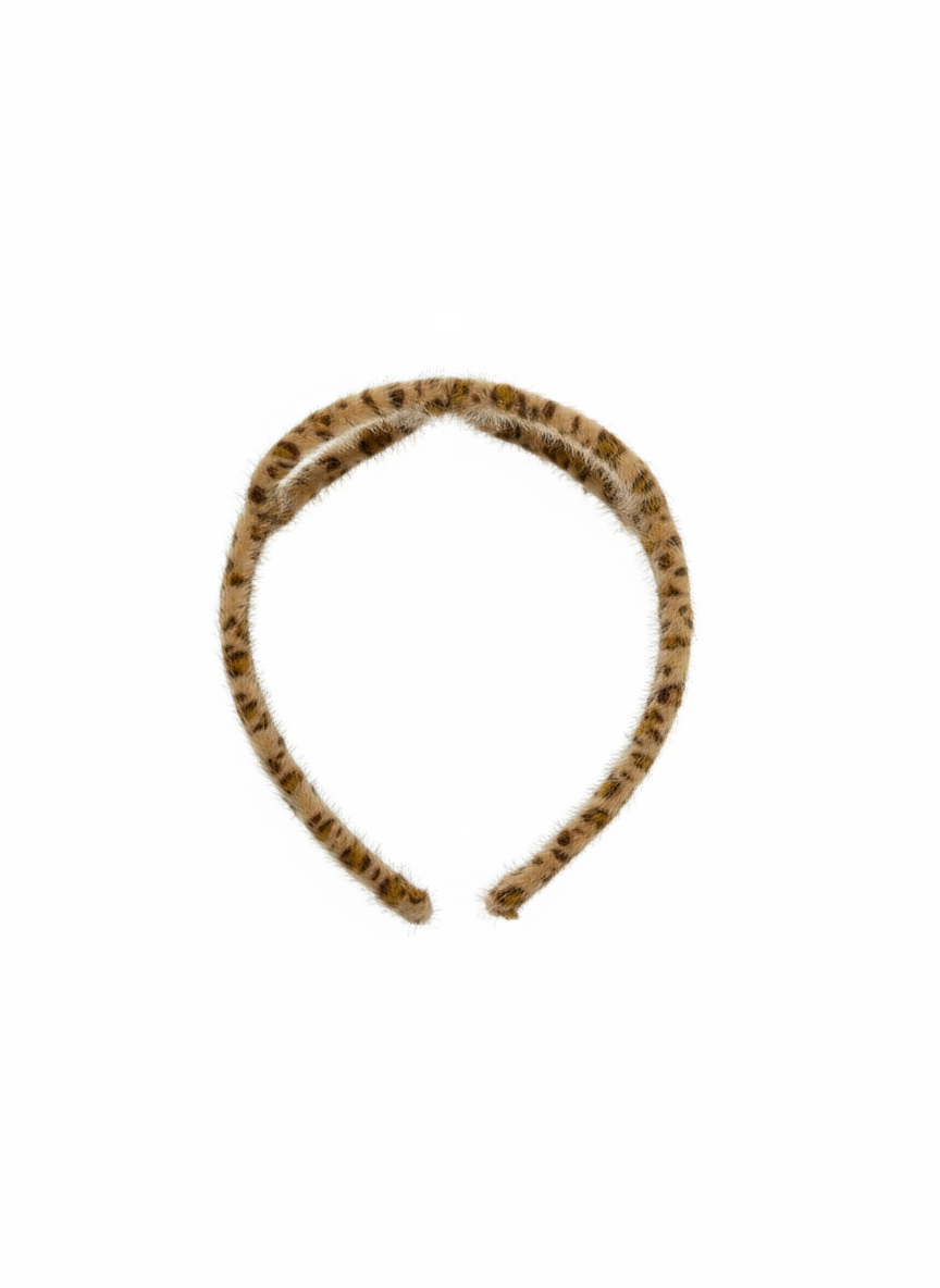 Novelty Fuzzy Glasses Headband for Women/Girls | Animal Print Fun Costume Hair Accessory