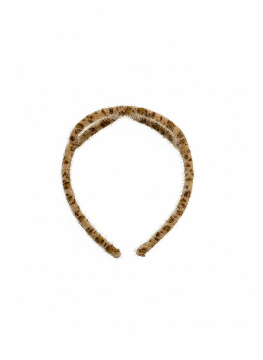 Novelty Fuzzy Glasses Headband for Women/Girls | Animal Print Fun Costume Hair Accessory