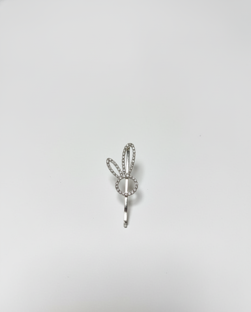 Decorative Pave Crystal Star Design Hair Pin | Elegant Formal Hair Accessory