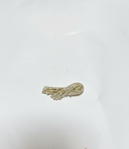 Sparkling Crystal Bow Design Hair Pin for Women | Decorative Formal Hair Accessory