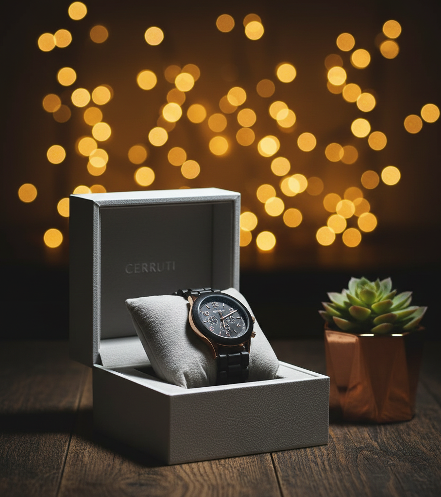 CERRUTI 1881 Men's Chronograph Dress Watch – Waterproof Black Stainless Steel Bracelet, Date Display, Sport Business Timepiece