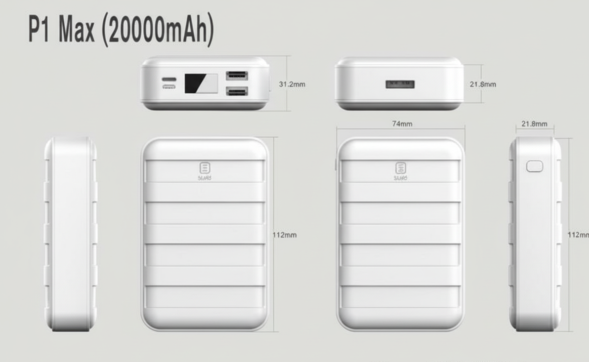 20000mah Power Bank – High Capacity Portable Charger | Fast Charging USB-C