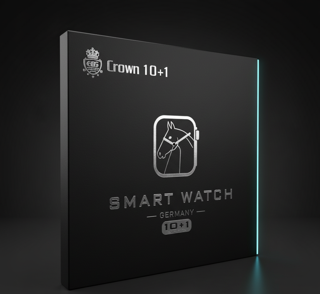 Crown 4+1 Smart Watch – Fitness Tracking Watch With Heart Rate Monitor & Water Resistant Combo Pack