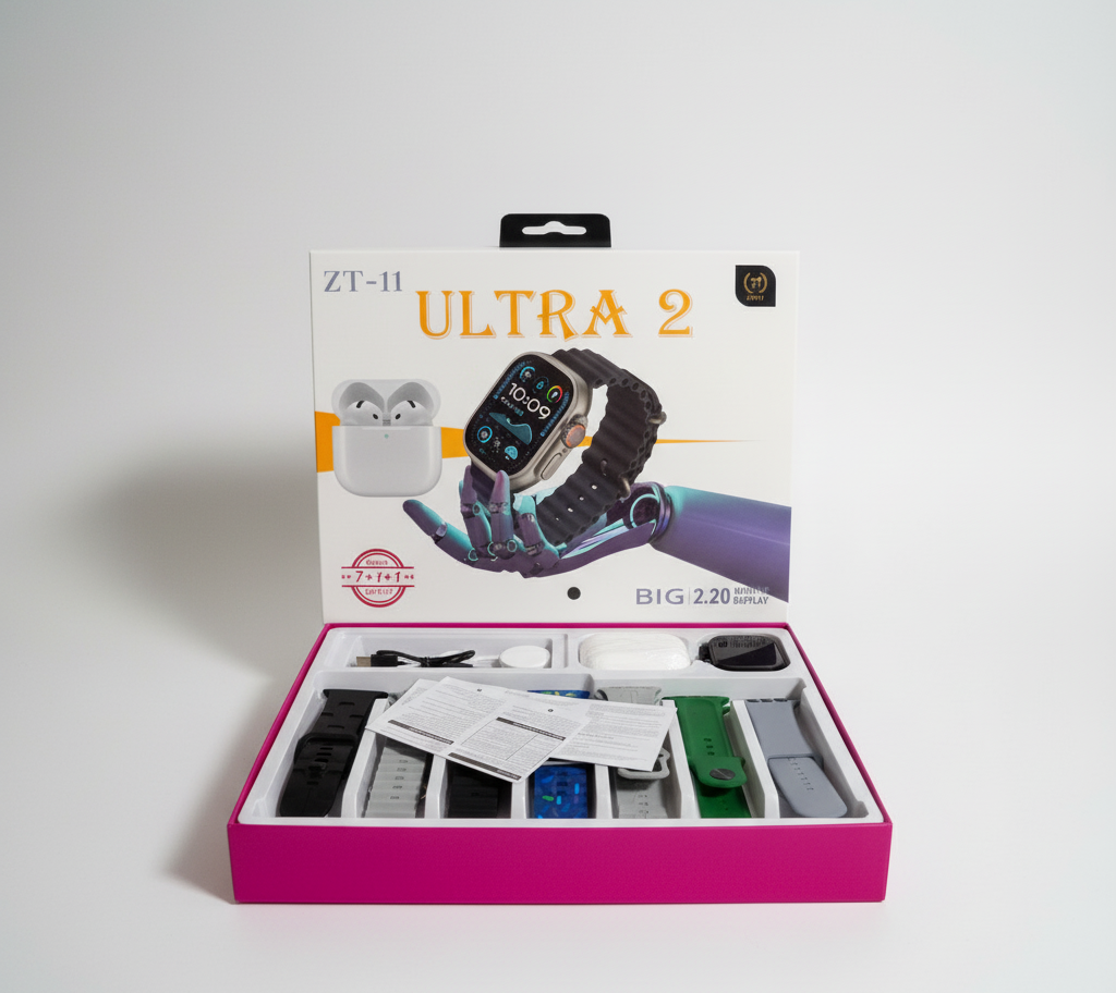 ZT 11 Ultra Smartwatch – Fitness Tracker Watch | Heart Rate Monitor | Bluetooth Calling