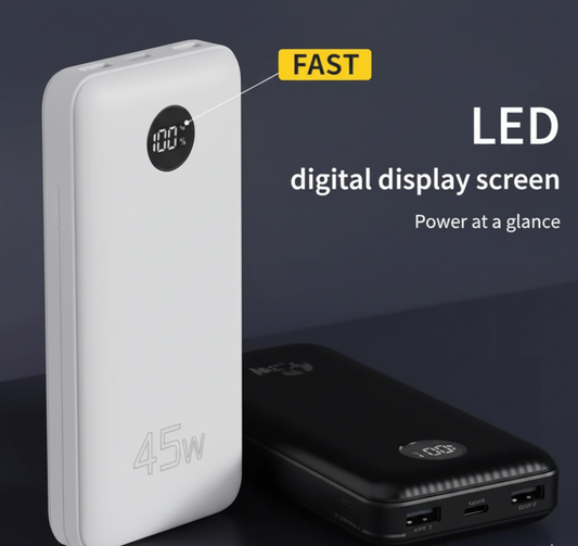 P39 Power Bank – High Capacity Portable Charger | Digital Display & Fast Charging