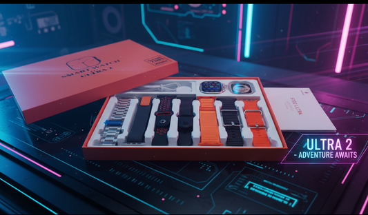 S100 Ultra 2 Smart Watch – Bluetooth Calling Fitness Tracker with 7 Interchangeable Straps